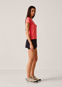 High Performance Strappy Back Tee - Georgia Peach - 5