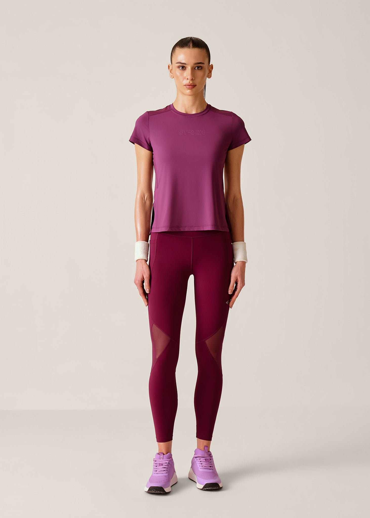 Airing Tee - Plum - 1