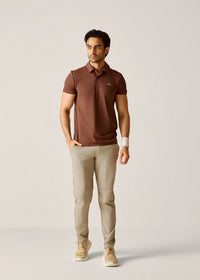 Ultimate Active Polo - Mocha Brown - 2