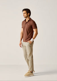 Ultimate Active Polo - Mocha Brown - 4