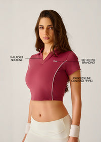 PlayCore Polo Tee - Dusty Rose - 3