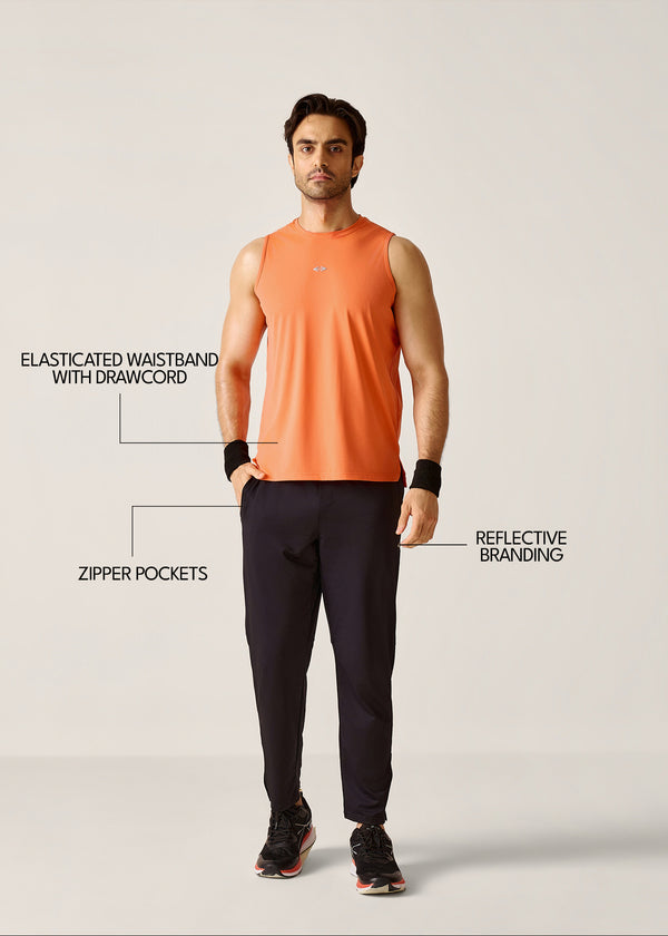 Utility Workout Mens Track Pants - Jet Black - 3