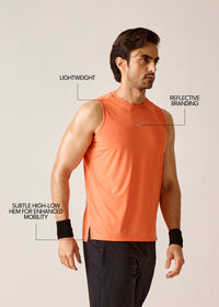 Regular fit Performance Tank - Coral - 3