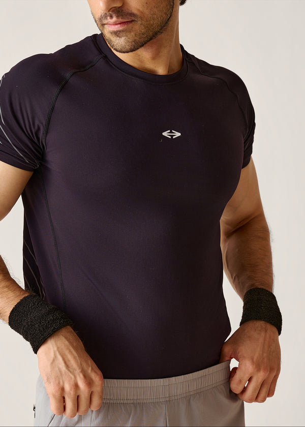 Regular Perfomance Tee Shirt - Jet Black - 2