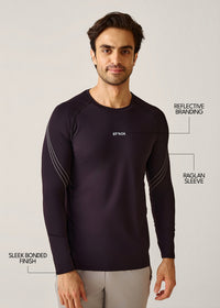 Full sleeve High Performance Tee Shirt - Jet Black - 3