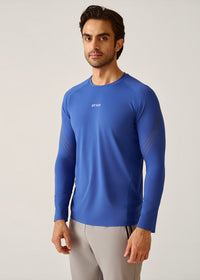 Full sleeve High Performance Tee Shirt - Dodger Blue - 1