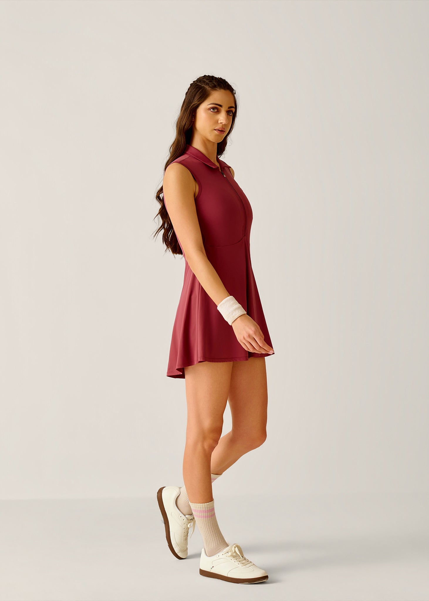 PlayCore Tennis Dress - Dusty Rose - 5