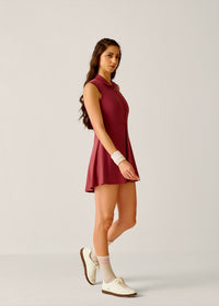 PlayCore Tennis Dress - Dusty Rose - 5