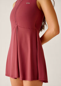 PlayCore Tennis Dress - Dusty Rose - 6
