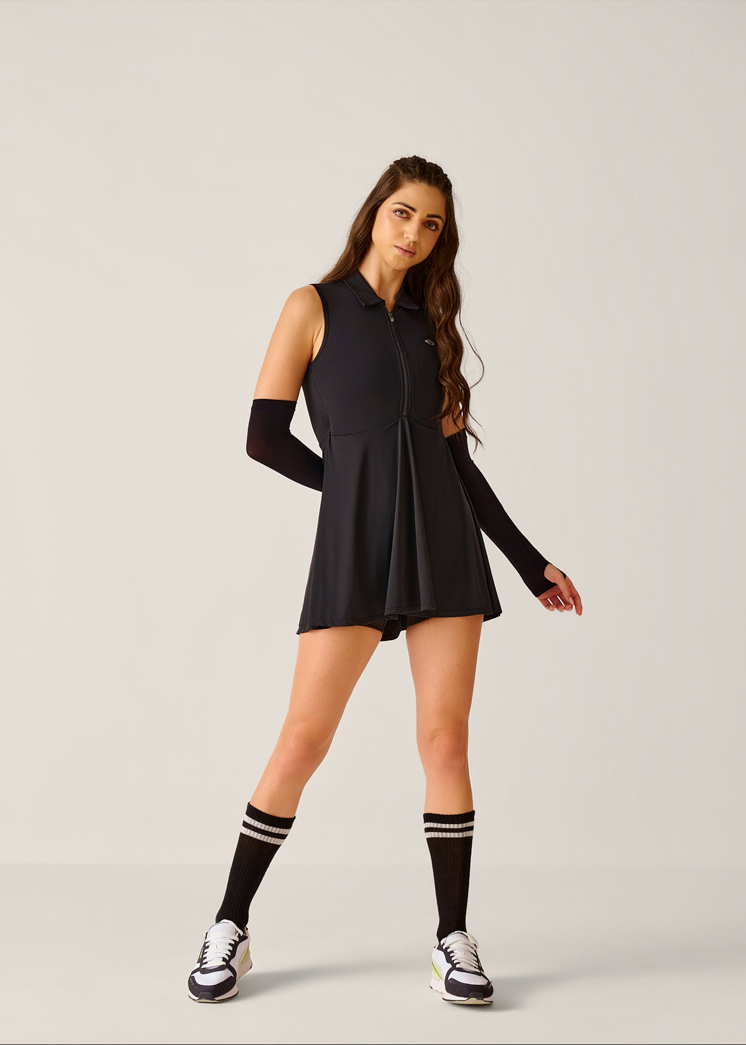 PlayCore Tennis Dress - Jet Black - 2