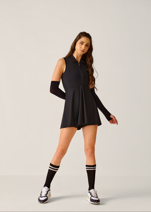 PlayCore Tennis Dress - Jet Black - 2