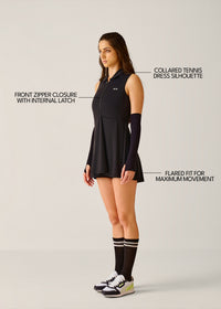 PlayCore Tennis Dress - Jet Black - 3