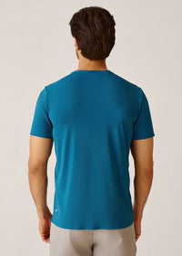 STRCHFLEX Active Core Tee Shirt - Teal Blue - 8