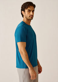 STRCHFLEX Active Core Tee Shirt - Teal Blue - 5