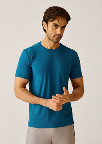 STRCHFLEX Active Core Tee Shirt - Teal Blue - 7