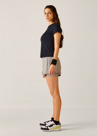 High Performance Strappy Back Tee - Jet Black - 4