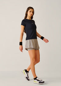 High Performance Strappy Back Tee - Jet Black - 6