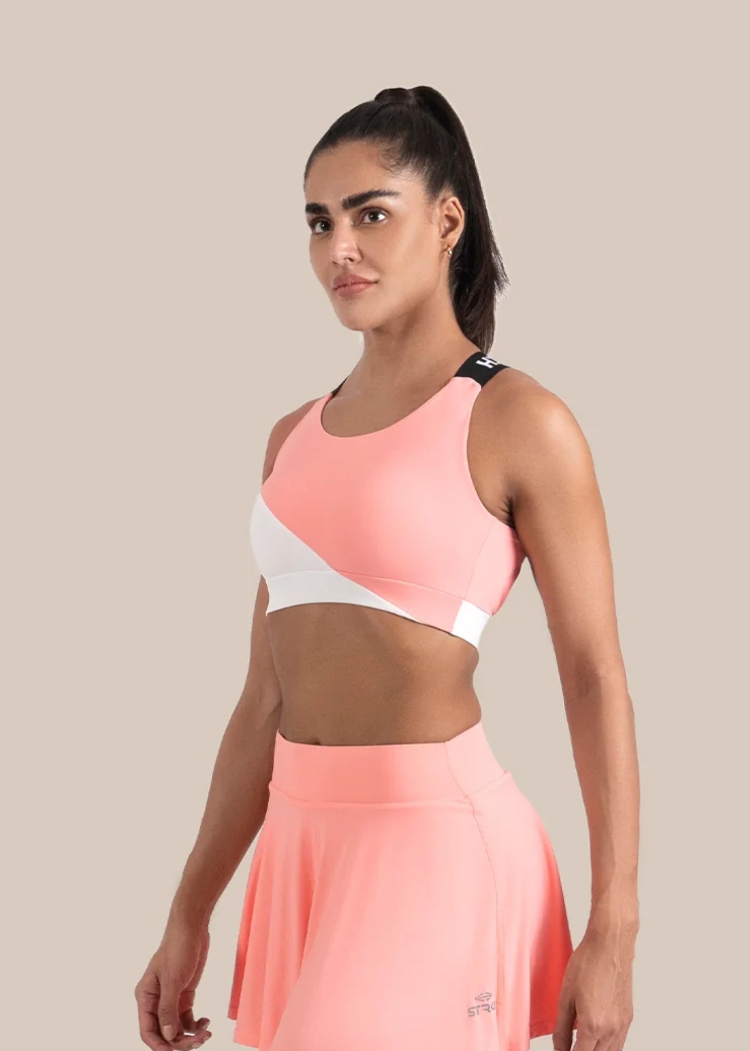 StrchFlex Medium support sports bra - Peach