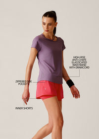High performance Running Shorts - Pink - 3