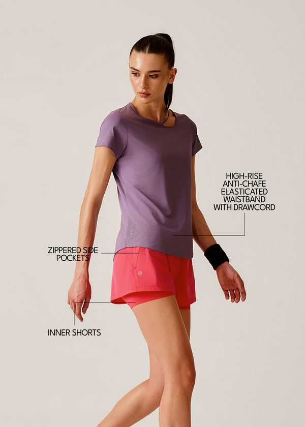 High performance Running Shorts - Pink - 3