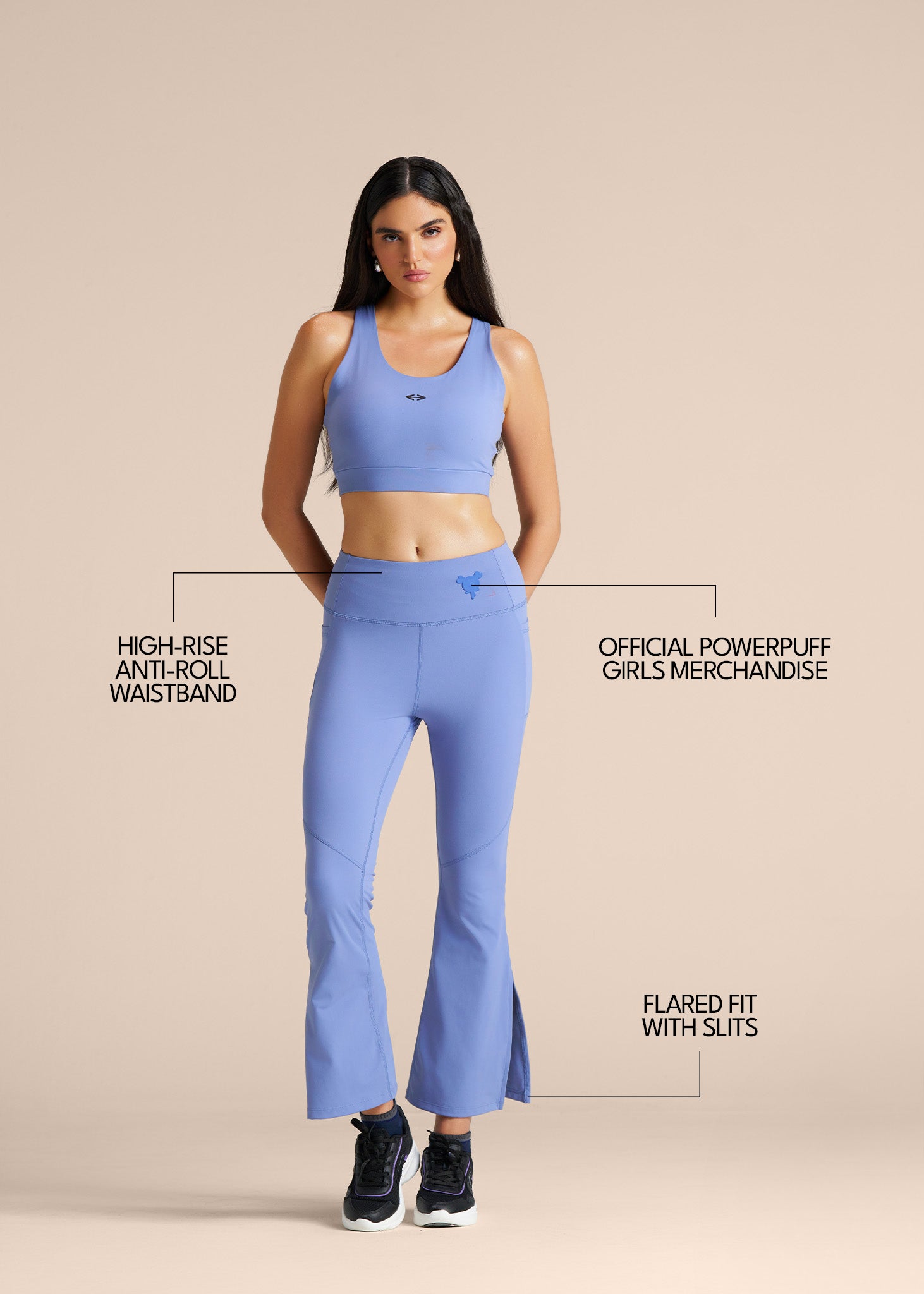 Powerpuff Flare Force Leggings - Ice Blue - 3