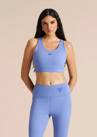 Power Puff Play Core Sports Bra - Blue Ice