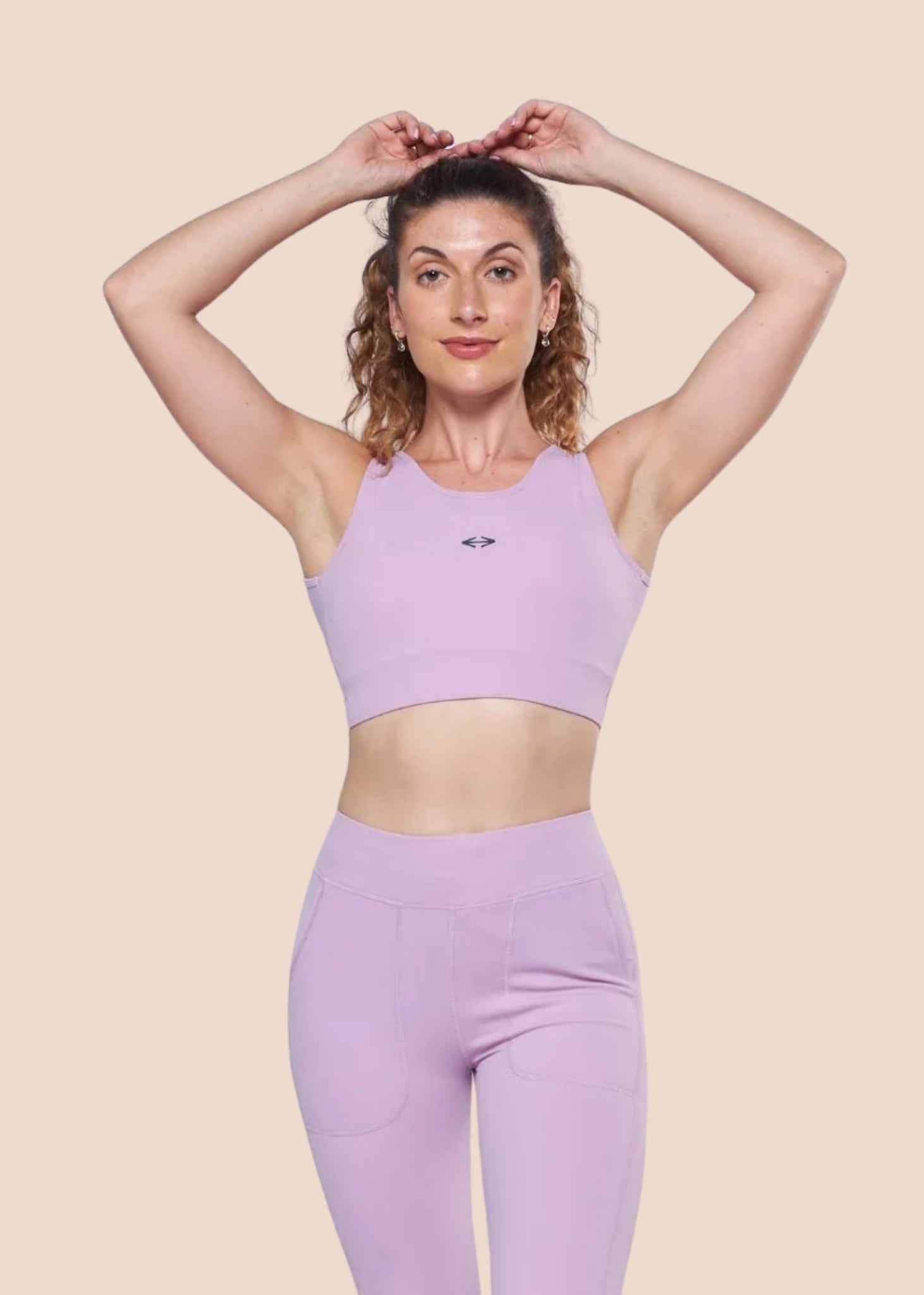High Impact Basic Workout Sports Bra - Lavender