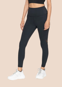 High Performance Mesh Leggings - Slim Fit - Black