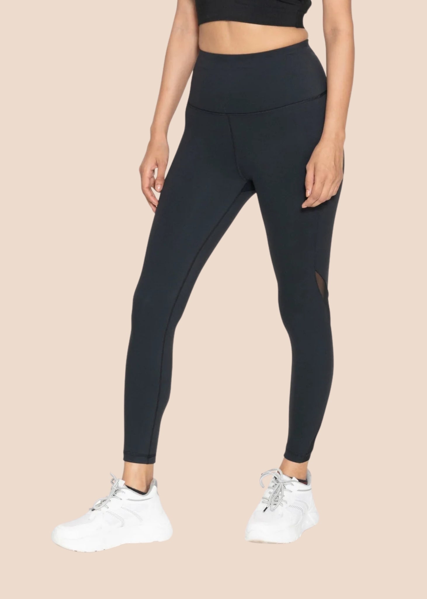 High Performance Mesh Leggings - Black