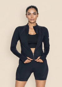 Sleek Zip Jacket - Black