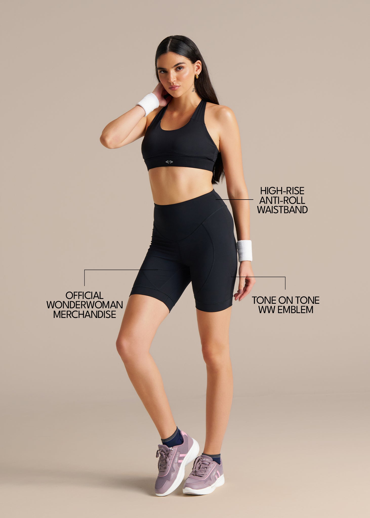 Wonder Woman Warrior Tights - Black - 3