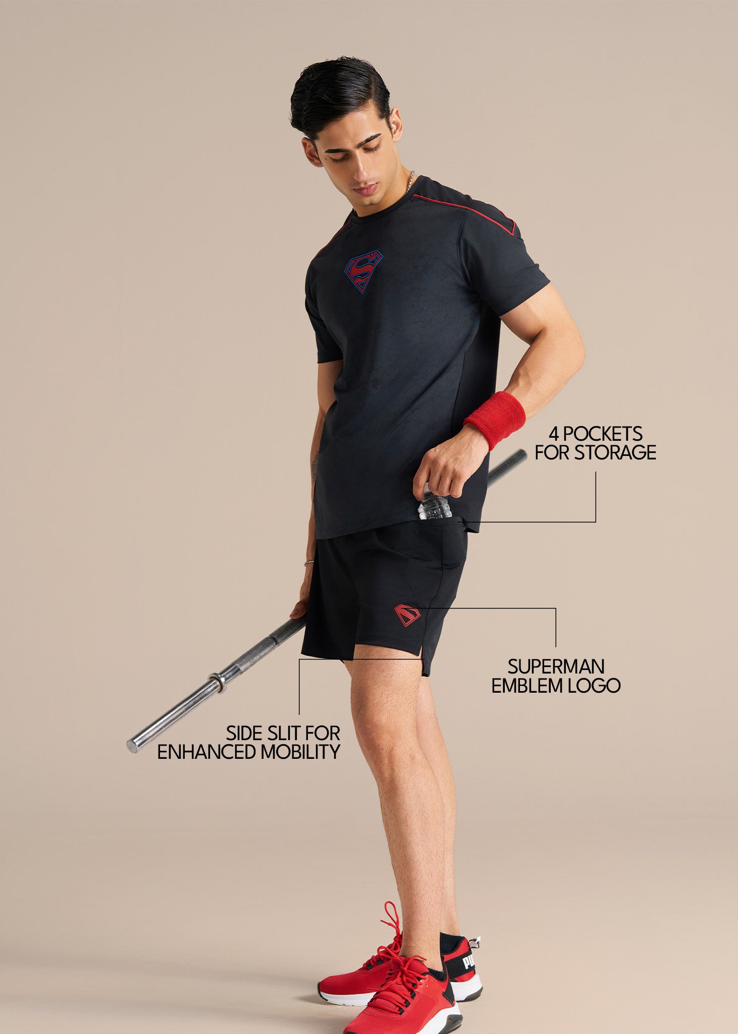 Krypton Strike Men's Training Short - Black - 2