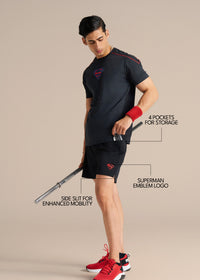 Krypton Strike Men's Training Short - Black - 2