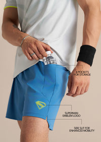 Krypton Strike Men's Training Short - Blue - 1