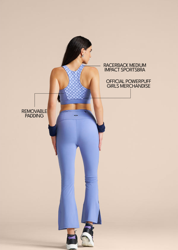 Power Puff Play Core Sports Bra - Blue Ice - 2