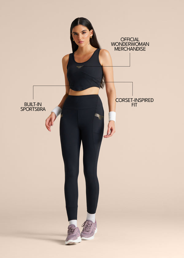 WonderForce Crop Top - Black - 3